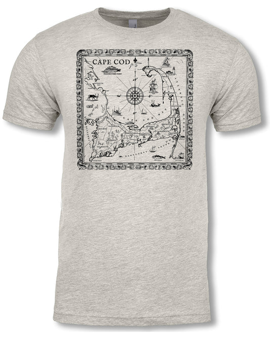 Cape Cod Map - Oatmeal