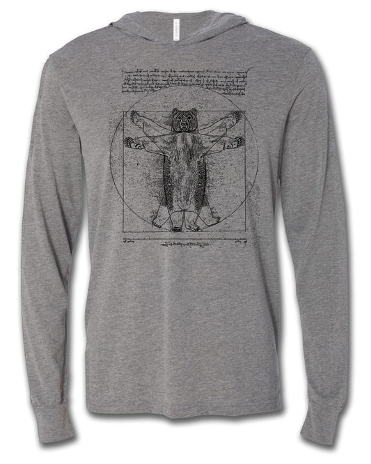 Vitruvian Bear Lightweight Hoodie