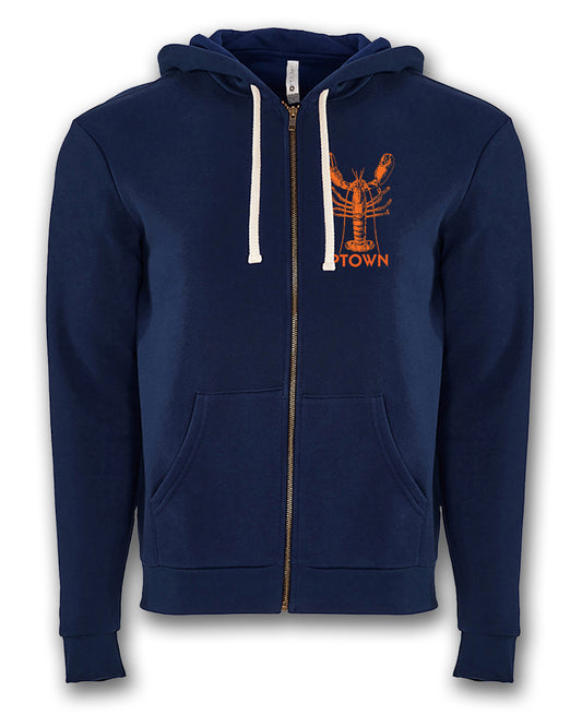 Lobster Zip Hoodie - Navy