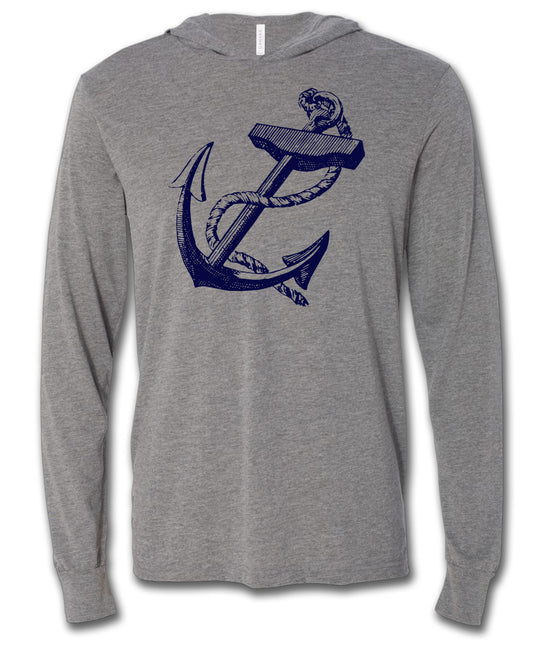 Anchor Lightweight Hoodie - Gray